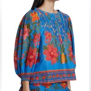 NEW FARM RIO Tropical Tapestry Blouse